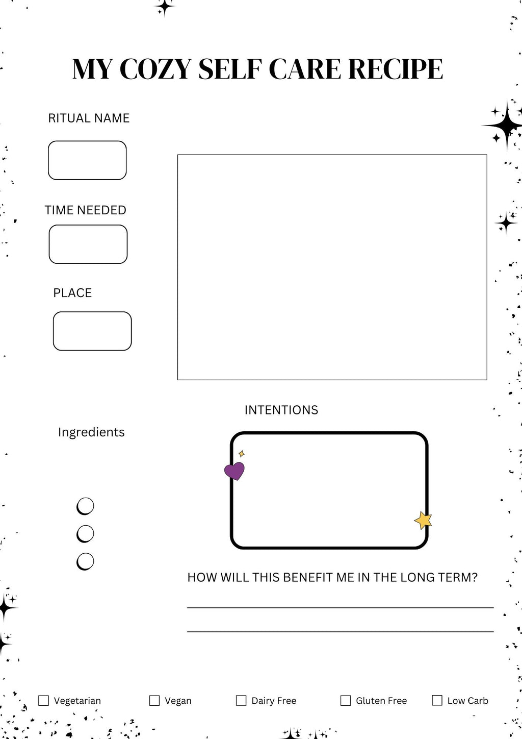 The Cozy Goblin Glow-Up Workbook- PDF|Digital File|Printable|