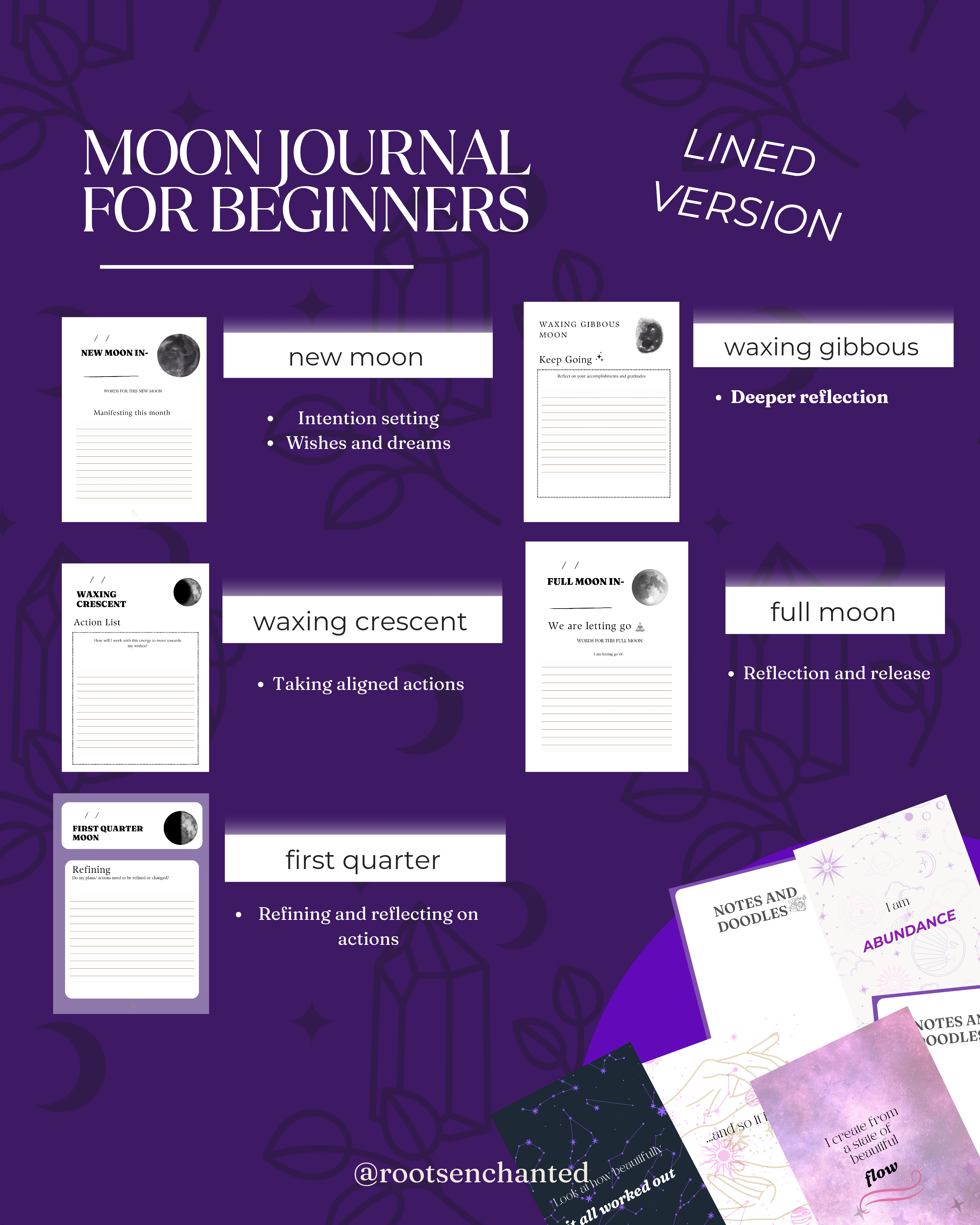 Beginners Moon Journal Digital and Print-Out