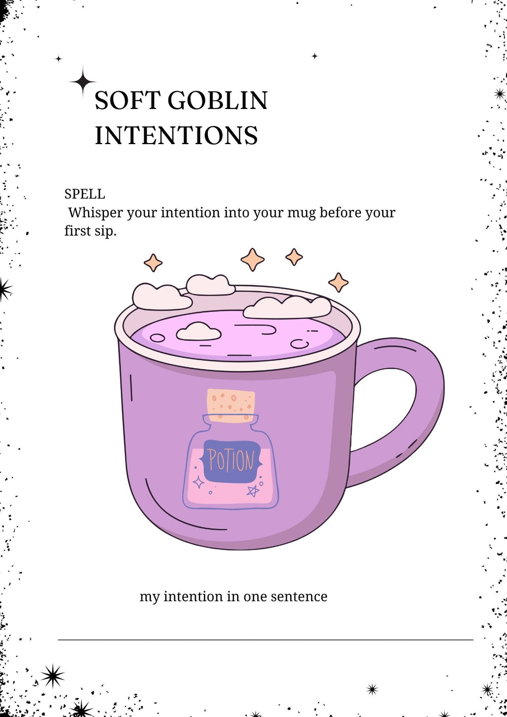 The Cozy Goblin Glow-Up Workbook- PDF|Digital File|Printable|