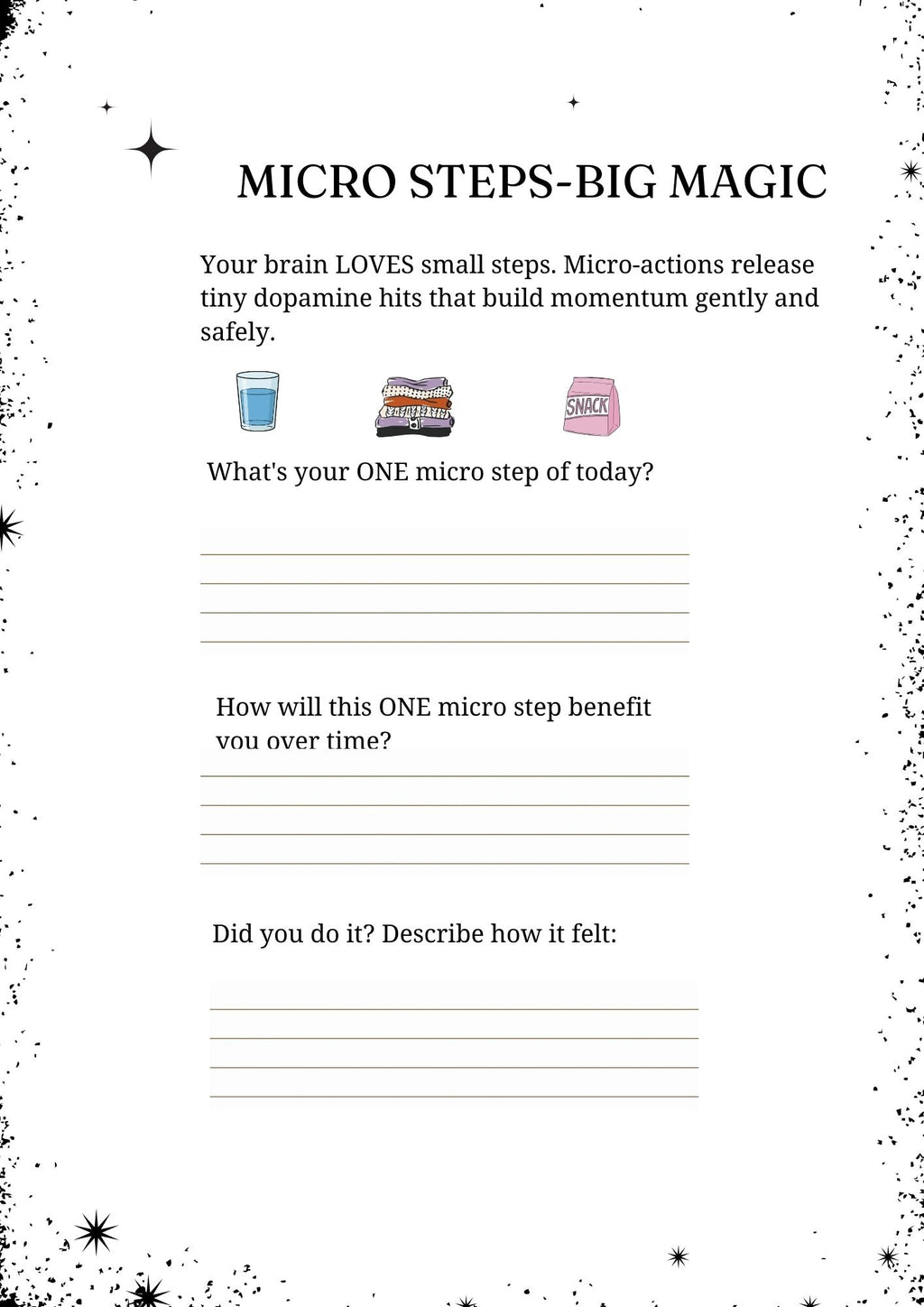 The Cozy Goblin Glow-Up Workbook- PDF|Digital File|Printable|