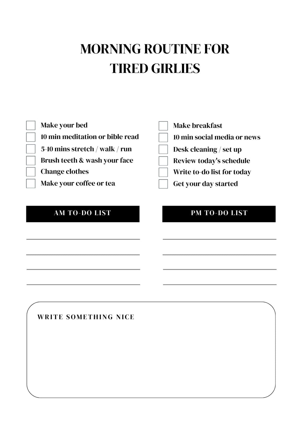 The Cozy Goblin Glow-Up Workbook- PDF|Digital File|Printable|