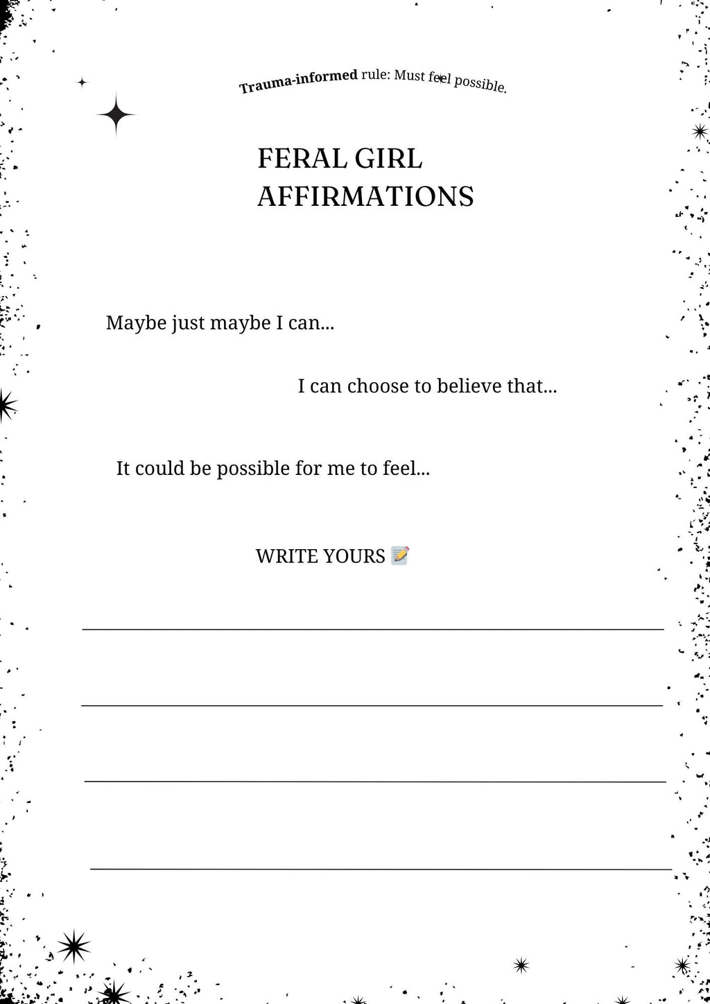 The Cozy Goblin Glow-Up Workbook- PDF|Digital File|Printable|