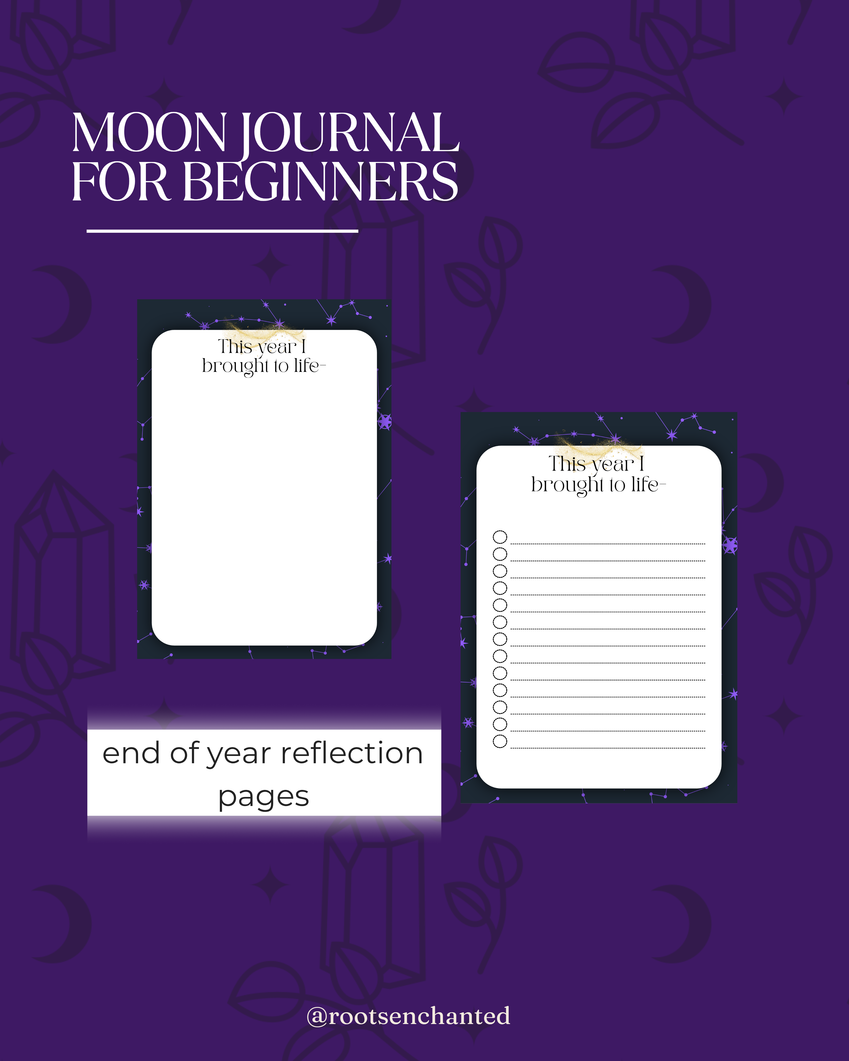 Beginners Moon Journal Digital and Print-Out