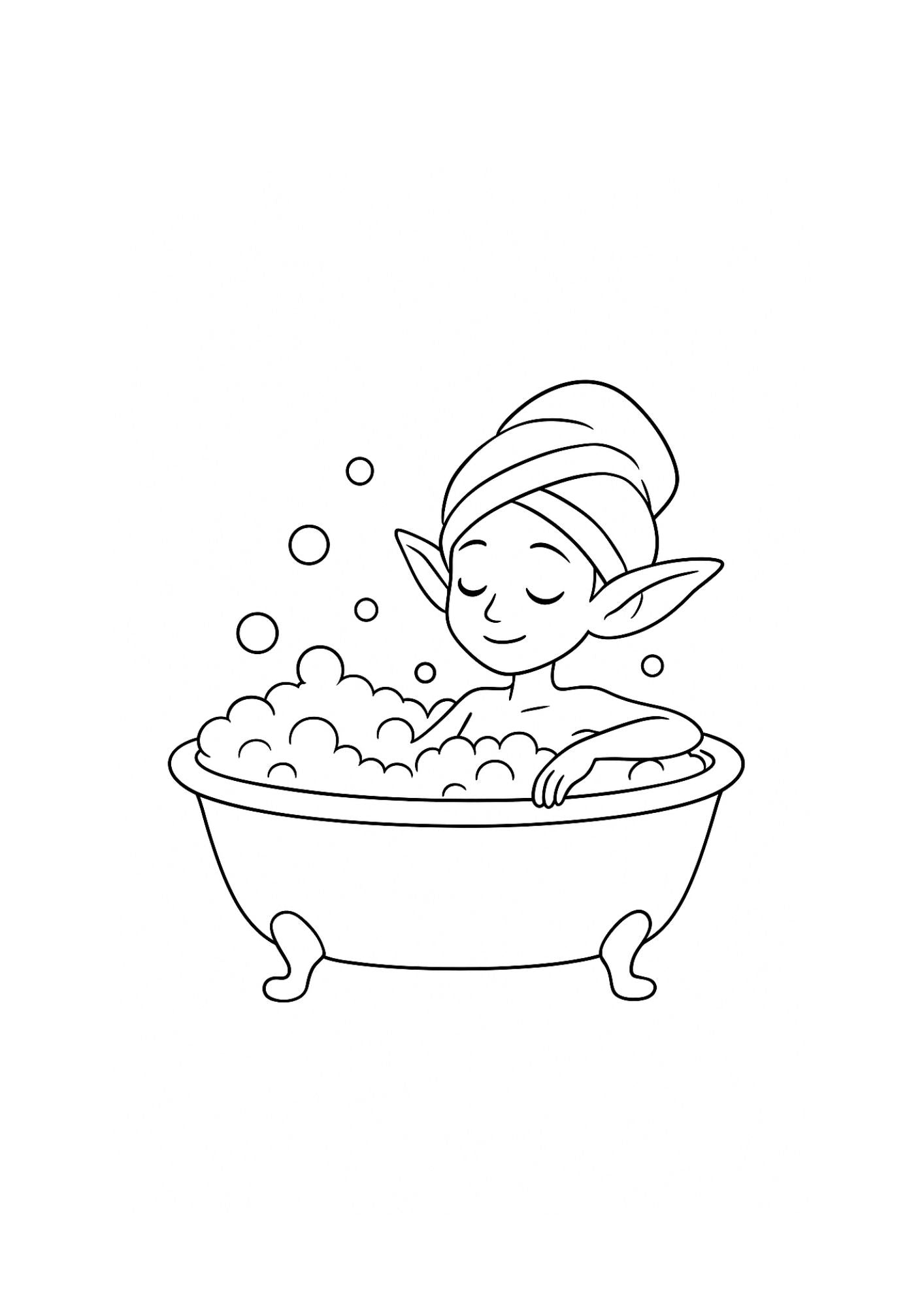 ✨🛁 COZY GOBLIN Adult Colouring Pages — PEAK SELF-CARE ENERGY 🛁✨